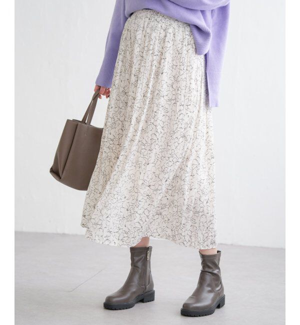 ikka「カセン消しプリーツスカート」|スカート|