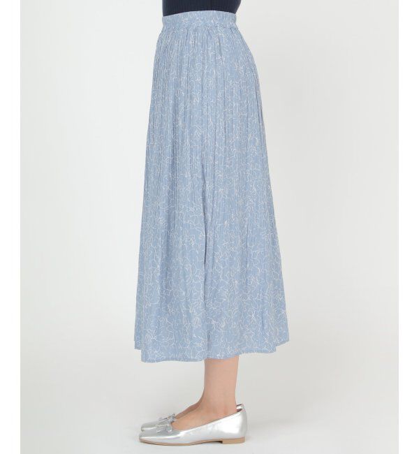 ikka「カセン消しプリーツスカート」|スカート|