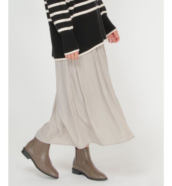 ikka「カセン消しプリーツスカート」|スカート|