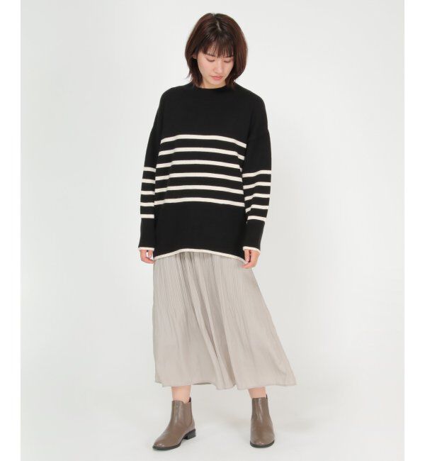 ikka「カセン消しプリーツスカート」|スカート|
