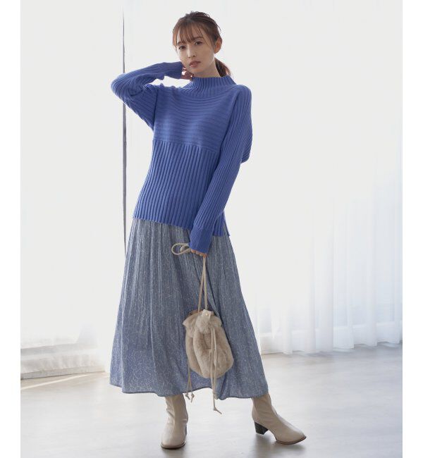 ikka「カセン消しプリーツスカート」|スカート|