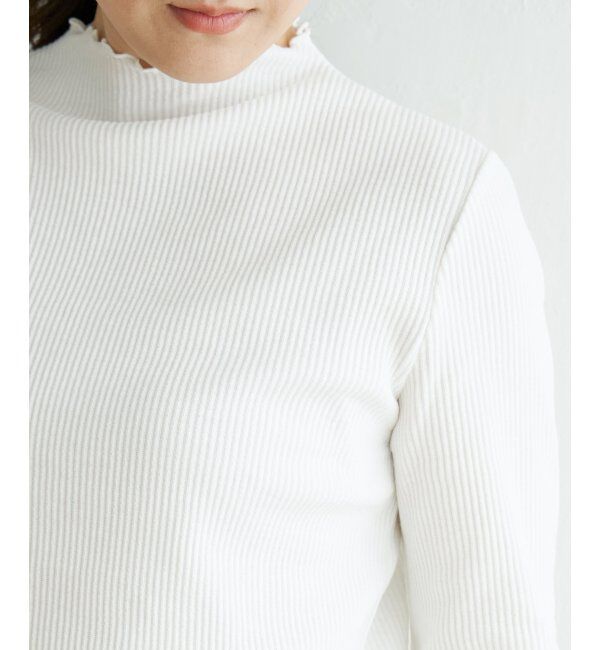 ikka「三角テレコ長袖Tシャツ」|Tシャツ・カットソー|