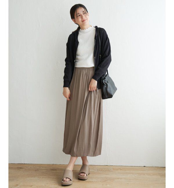 ikka「三角テレコ長袖Tシャツ」|Tシャツ・カットソー|