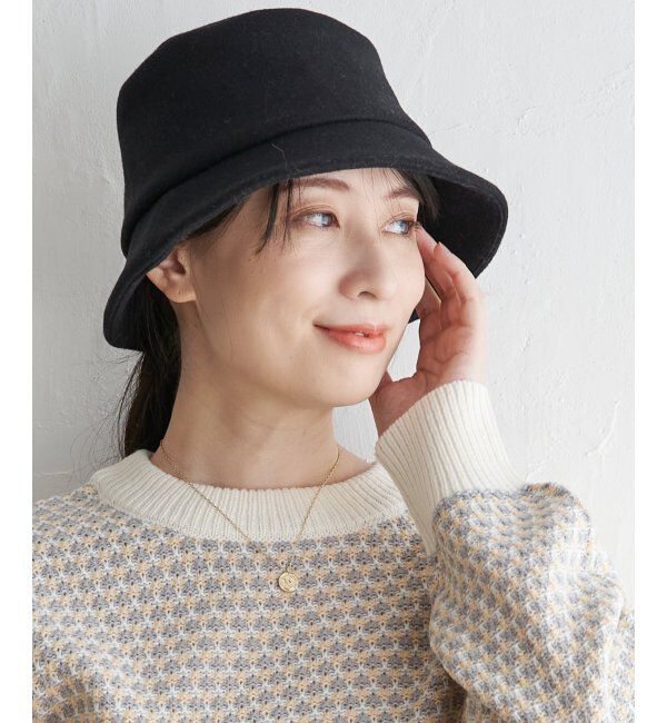 ikka「フェイクウールバケットハット」|その他|