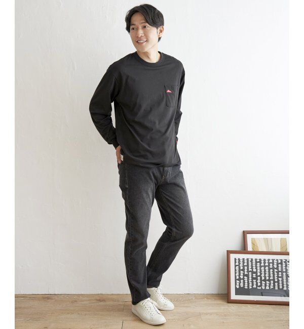 ikka「URBAN NATURE LIF ロゴワッペンポケロンT」|Tシャツ・カットソー|