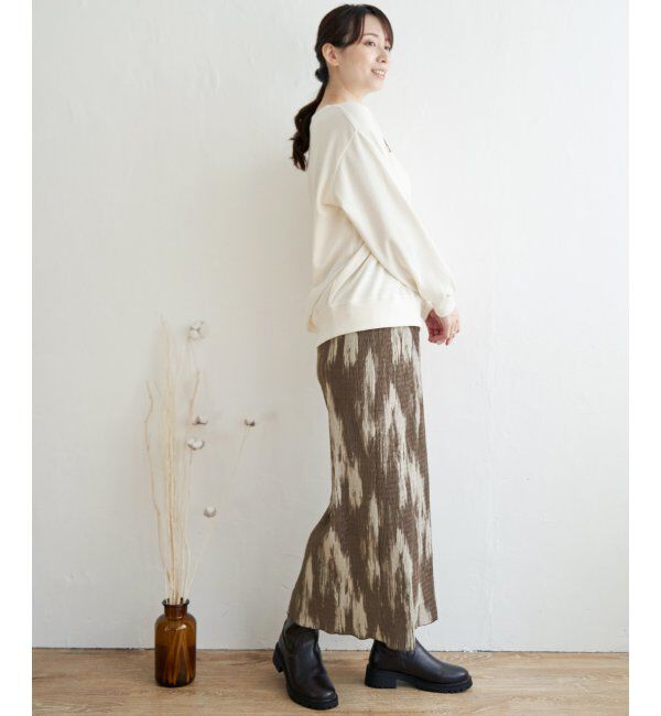 ikka「ベロアプリーツスカート」|スカート|