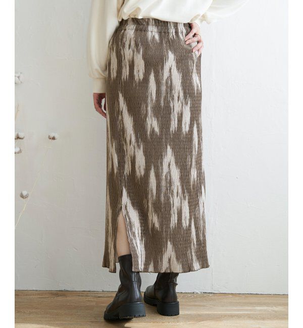 ikka「ベロアプリーツスカート」|スカート|