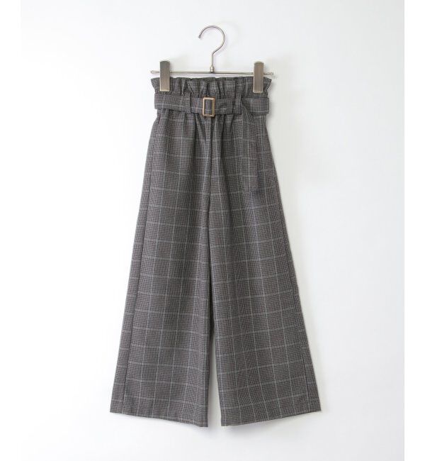 ikka kids「ベルト付きワイドパンツ（120~160cm）」|その他|