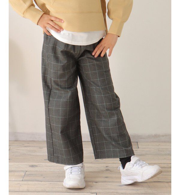 ikka kids「ベルト付きワイドパンツ（120~160cm）」|その他|ダークグレイ