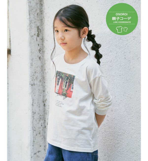 ikka kids「【親子おそろい】フォトプリントロングTシャツ（120~160cm）」|Tシャツ・カットソー|