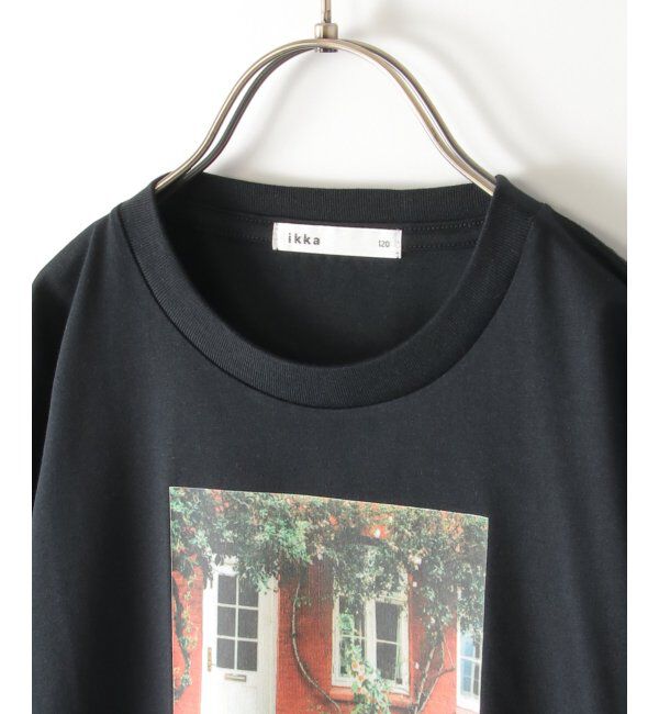 ikka kids「【親子おそろい】フォトプリントロングTシャツ（120~160cm）」|Tシャツ・カットソー|