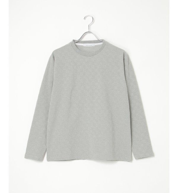 IKKA LOUNGE「リンクスジャカード市松ロンT」|Tシャツ・カットソー|