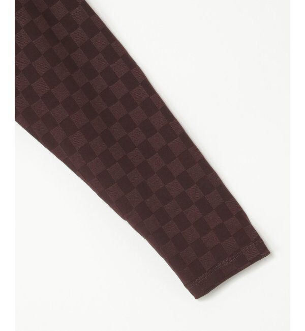 IKKA LOUNGE「リンクスジャカード市松ロンT」|Tシャツ・カットソー|