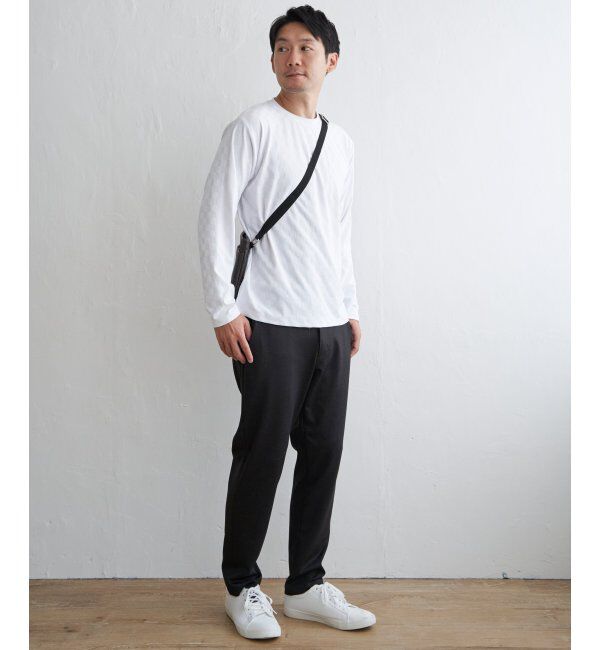 IKKA LOUNGE「リンクスジャカード市松ロンT」|Tシャツ・カットソー|