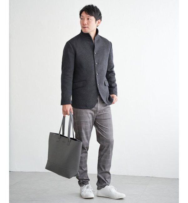 IKKA LOUNGE「ウールライクニットスタンンドジャケット」|その他|