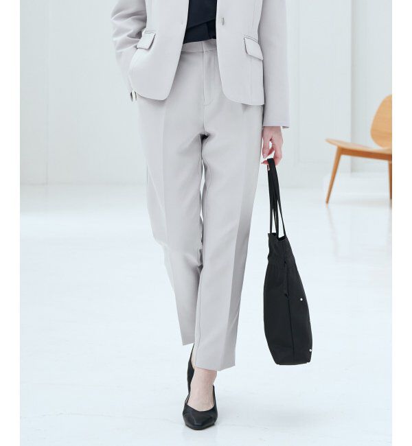 IKKA LOUNGE「ウォッシャブルテーパードパンツ」|その他|ライトグレー