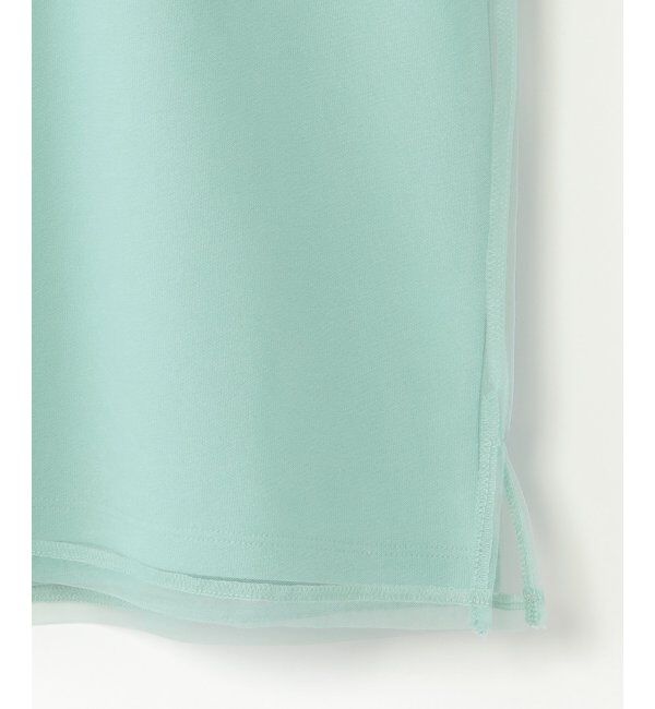 ikka kids「チュール重ねロゴプリントプルオーバー（120~160cm）」|Tシャツ・カットソー|