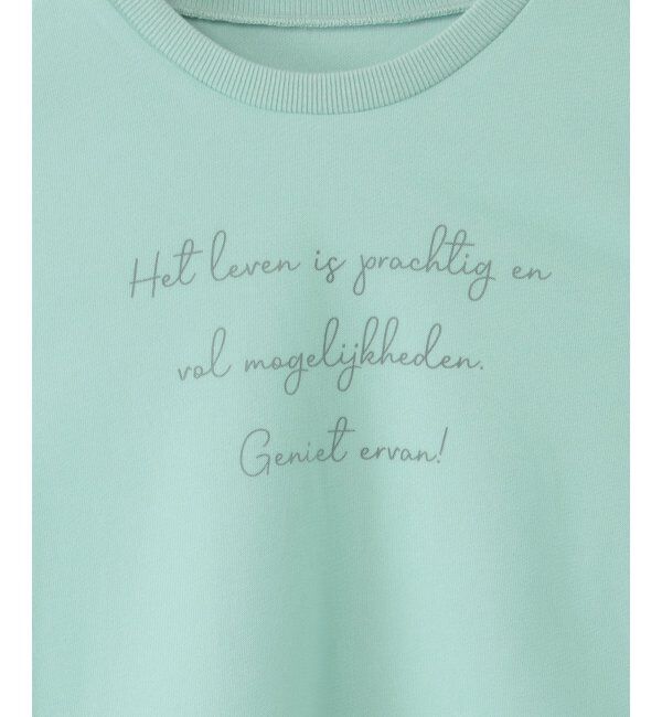 ikka kids「チュール重ねロゴプリントプルオーバー（120~160cm）」|Tシャツ・カットソー|