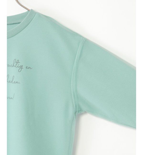 ikka kids「チュール重ねロゴプリントプルオーバー（120~160cm）」|Tシャツ・カットソー|