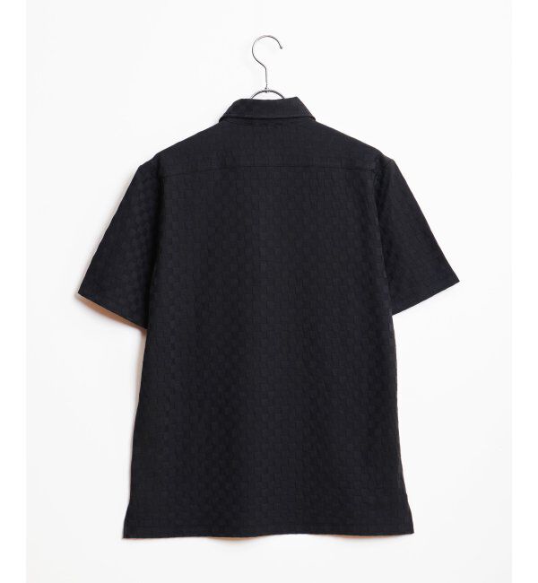 IKKA LOUNGE「リンクスジャカード市松ポロシャツ」|Tシャツ・カットソー|
