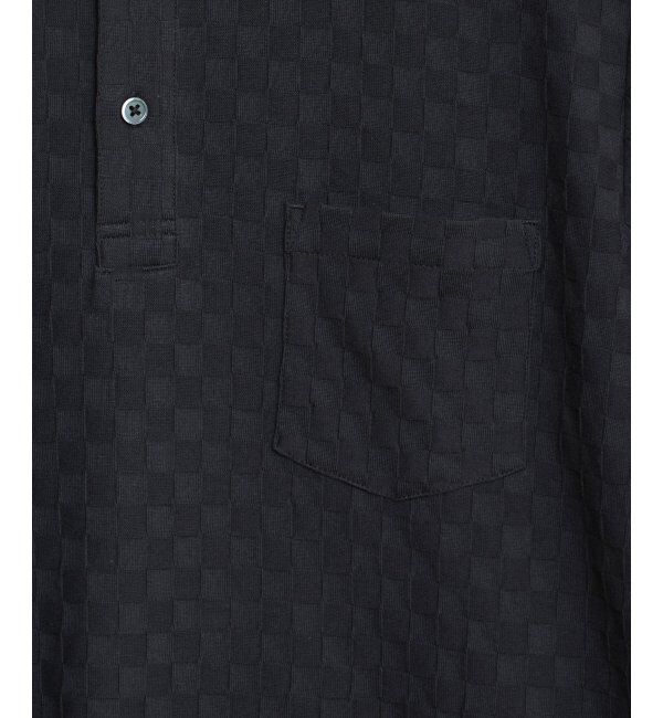 IKKA LOUNGE「リンクスジャカード市松ポロシャツ」|Tシャツ・カットソー|