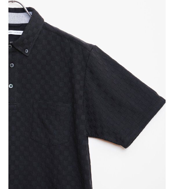 IKKA LOUNGE「リンクスジャカード市松ポロシャツ」|Tシャツ・カットソー|