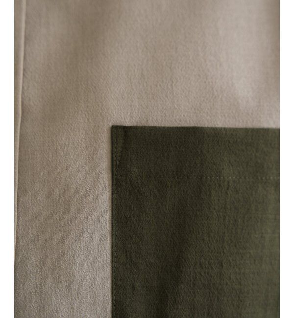 ikka「7分ブロックスドライタッチシャツ」|シャツ・ブラウス|