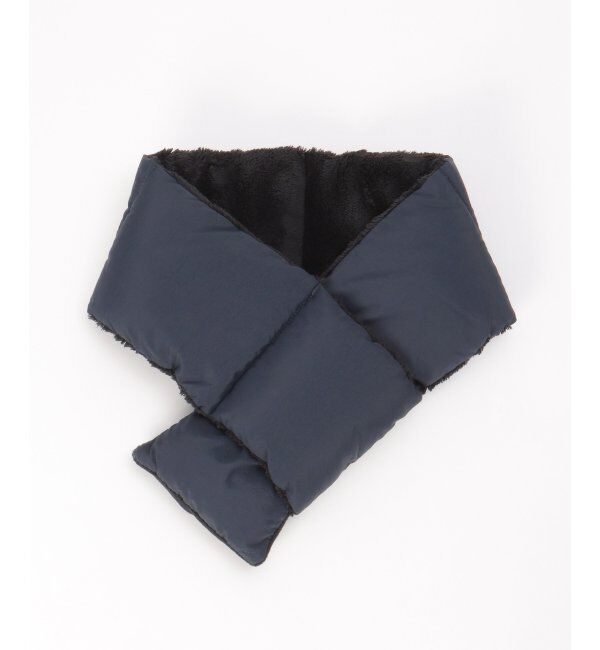 ikka「中綿マフラー」|マフラー|ネイビーブルー