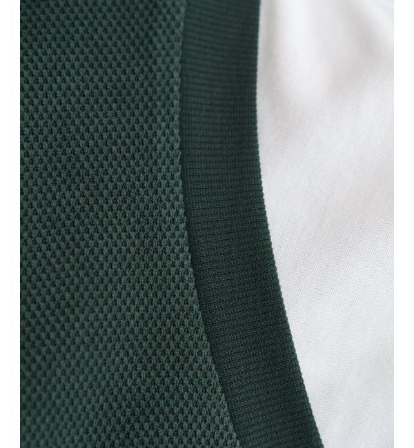 ikka「モール鹿の子フェイクベストロンT」|Tシャツ・カットソー|