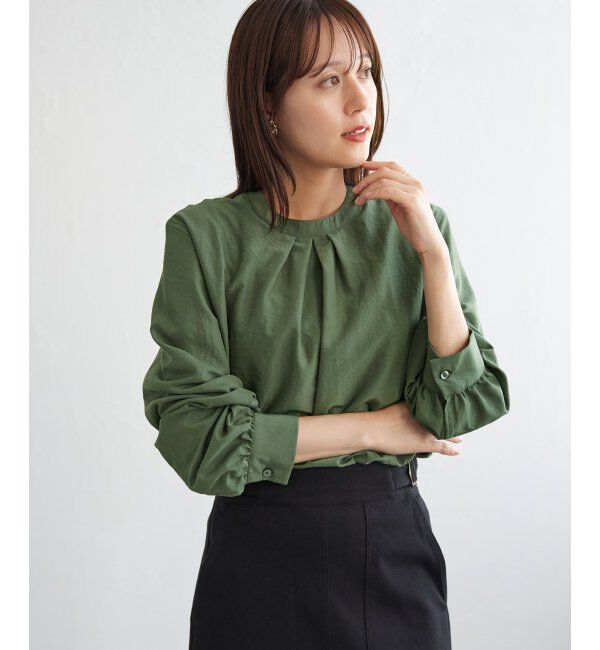 ikka「【親子コーデ】マルチWAYバンドカラーシャツ」|シャツ・ブラウス|