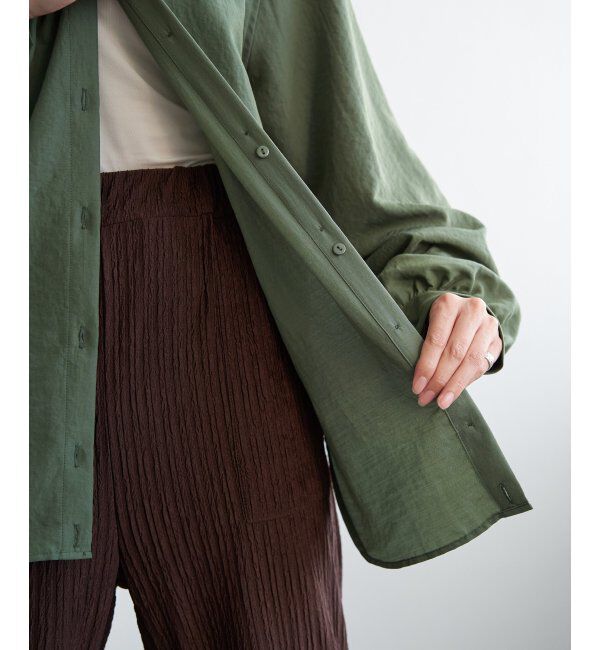 ikka「【親子コーデ】マルチWAYバンドカラーシャツ」|シャツ・ブラウス|