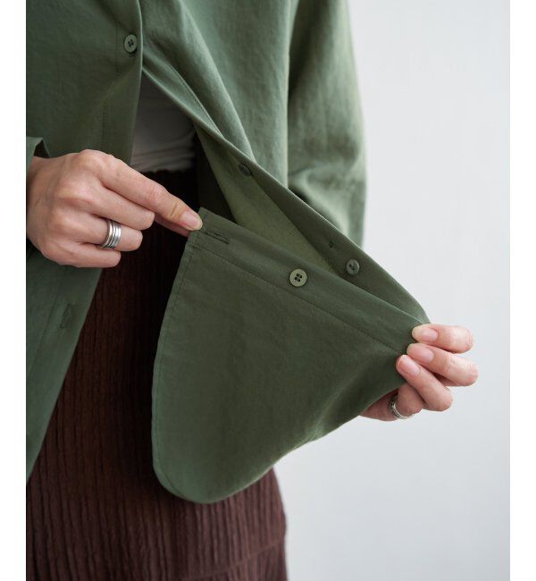 ikka「【親子コーデ】マルチWAYバンドカラーシャツ」|シャツ・ブラウス|