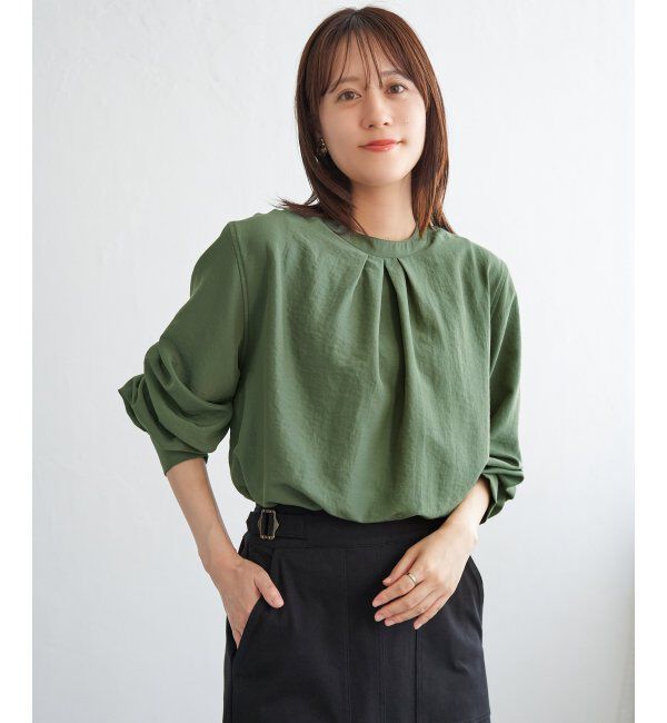 ikka「【親子コーデ】マルチWAYバンドカラーシャツ」|シャツ・ブラウス|