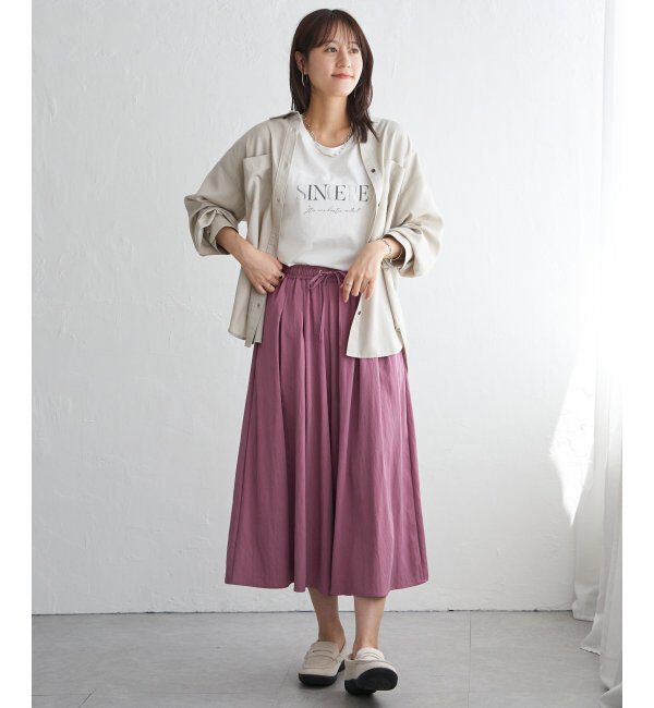 ikka「ビンテージツイルタックスカーチョ」|その他|