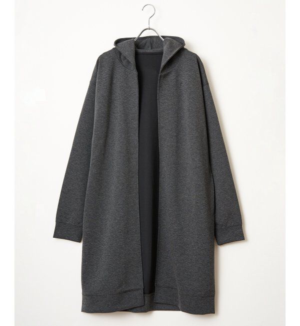 ikka「鹿の子ダンボールフーディガン」|カーディガン|