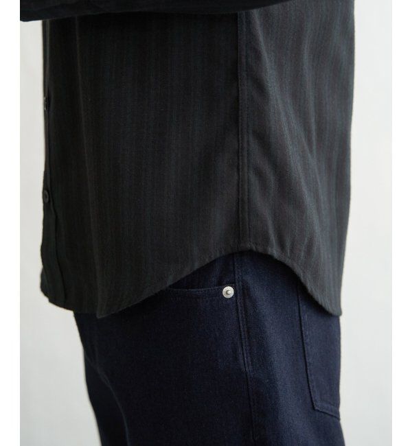 ikka「イージ－ケアネルバンドカラーＳＨ」|シャツ・ブラウス|