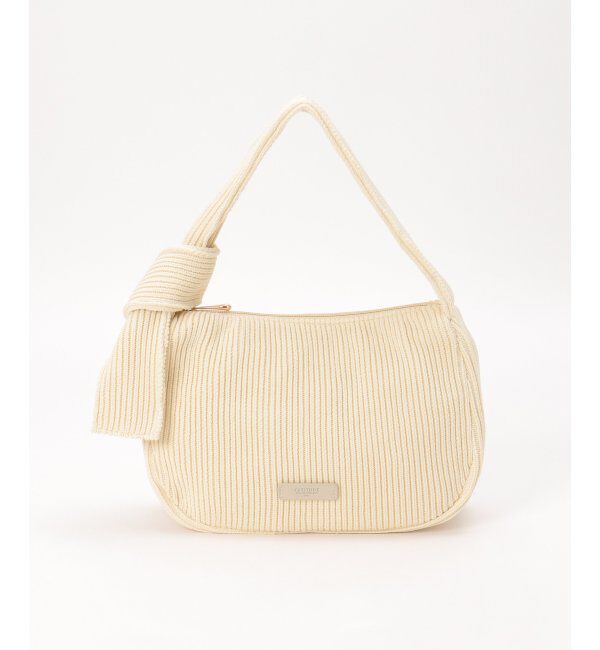 ikka「リブニットワンハンドルバッグ」|その他|オフホワイト