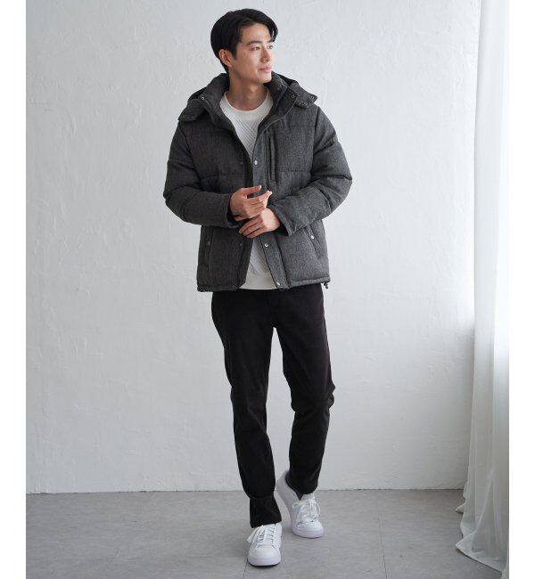 ikka「sorona(R)ツイードライクブルゾン」|ブルゾン・スタジャン|