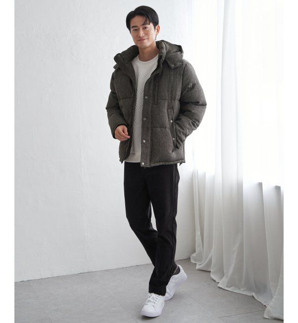 ikka「sorona(R)ツイードライクブルゾン」|ブルゾン・スタジャン|