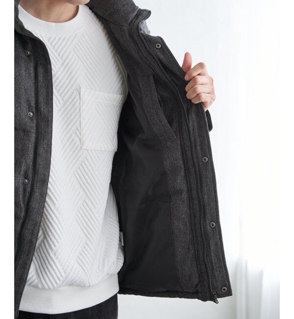 ikka「sorona(R)ツイードライクブルゾン」|ブルゾン・スタジャン|