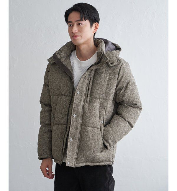 ikka「sorona(R)ツイードライクブルゾン」|ブルゾン・スタジャン|ベージュ