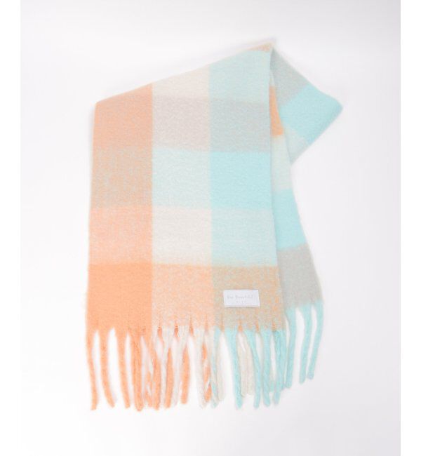 Lbc with Life「ブロックチェックストール」|マフラー|