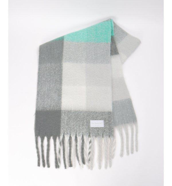 Lbc with Life「ブロックチェックストール」|マフラー|