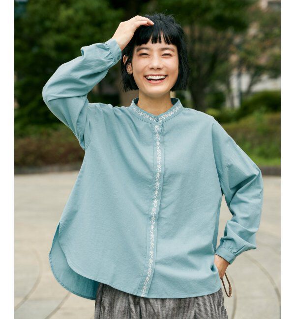 Lbc with Life「エクリュ エンブロイダリーシャツ」|シャツ・ブラウス|