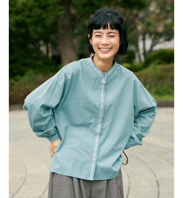 Lbc with Life「エクリュ エンブロイダリーシャツ」|シャツ・ブラウス|