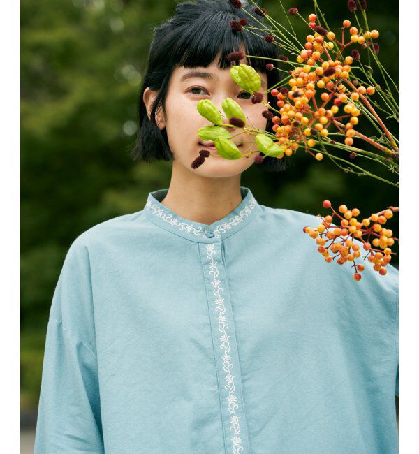 Lbc with Life「エクリュ エンブロイダリーシャツ」|シャツ・ブラウス|