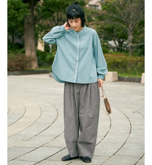 Lbc with Life「エクリュ エンブロイダリーシャツ」|シャツ・ブラウス|