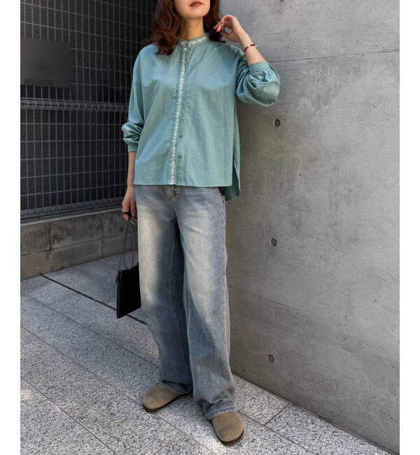 Lbc with Life「エクリュ エンブロイダリーシャツ」|シャツ・ブラウス|