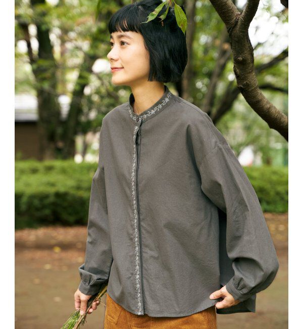 Lbc with Life「エクリュ エンブロイダリーシャツ」|シャツ・ブラウス|