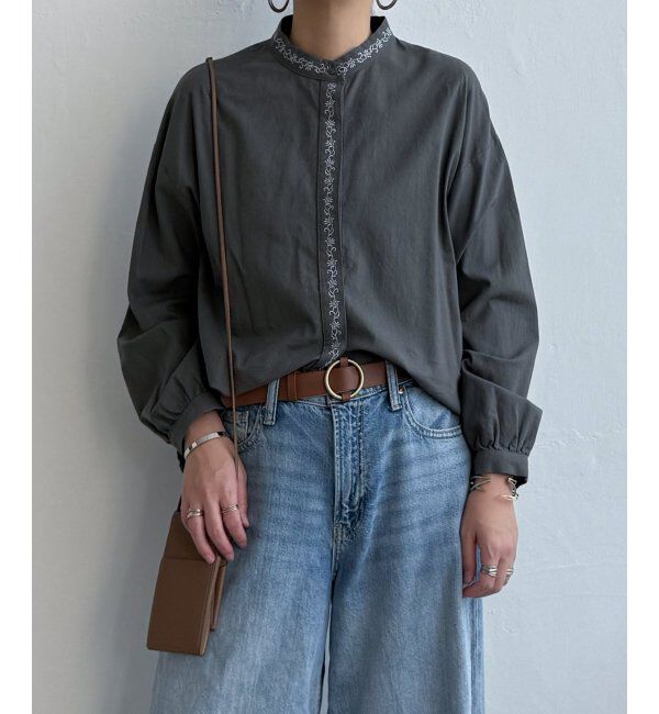 Lbc with Life「エクリュ エンブロイダリーシャツ」|シャツ・ブラウス|